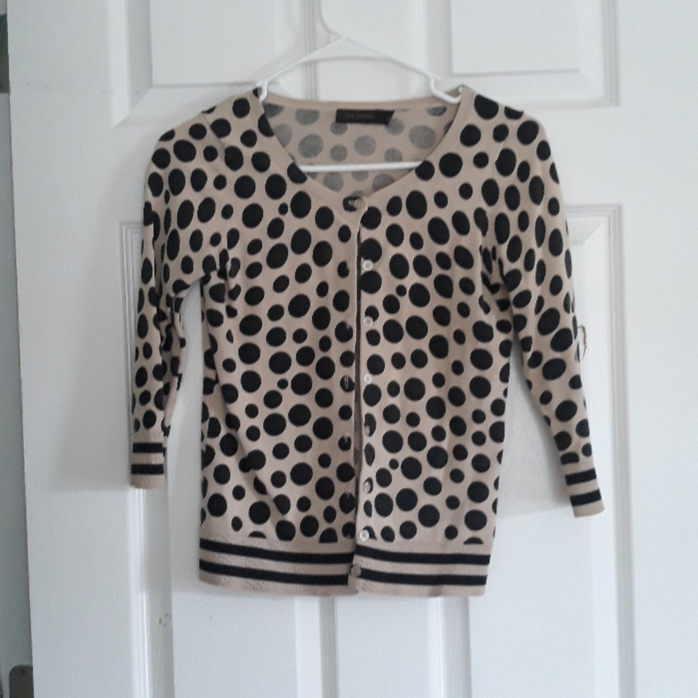 Button Up Cardigan Limited Polka Dot